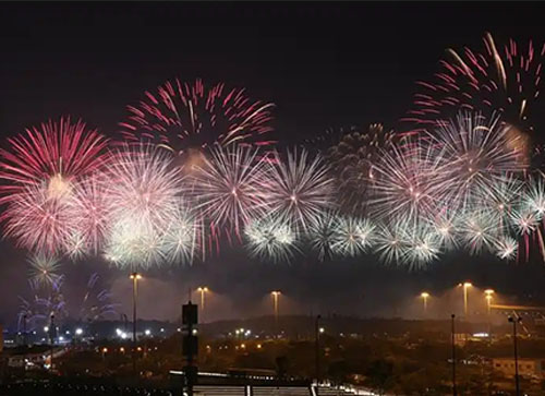 平果县焰火晚会